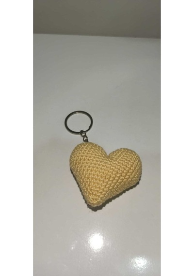 Amigurumi Dağıtmalık Düğün Kına Nikah Toptan Örgü Kalp Anahtarlık