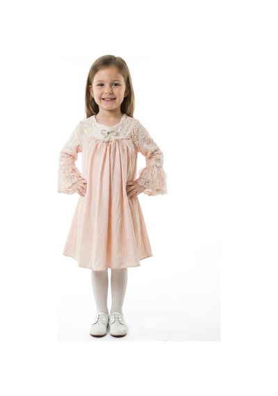 Xo Kids Kız Çocuk Elbise 3-7 Yaş 604 Pembe