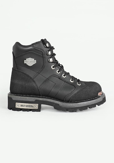 Harley Davidson Clemente Hakiki Deri Erkek Bot Siyah 45 Siyah