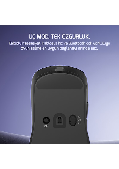 Gamepower Radus 12.000dpı Triple Mode Kablolu/bluetooth/2.4g Gaming Mouse -