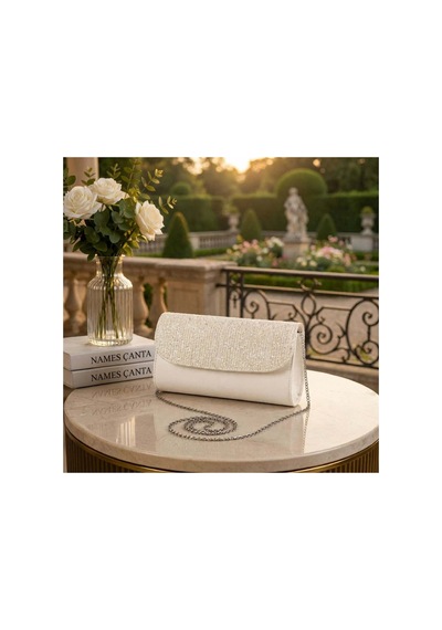 Names Bag Names Parlak Taşlı Simli Abiye Çanta - Zincir Askılı Gece Portföy Club Çanta - Portföy Clutch - Gece Çantası Beyaz Beyaz Names Bag Names Parlak Taşlı Simli Abiye Çanta - Zincir Askılı Gece Portföy Club Çanta - Portföy Clutch - Gece Çantası Beyaz Beyaz
