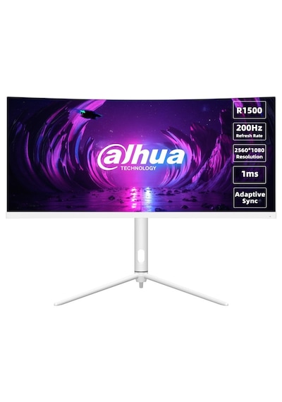 Dahua 30" Lm30-e330cw 2560x1080 R1500 1ms 200hz 2xdp/2xhdmı +vesa +curved Gaming Monitör