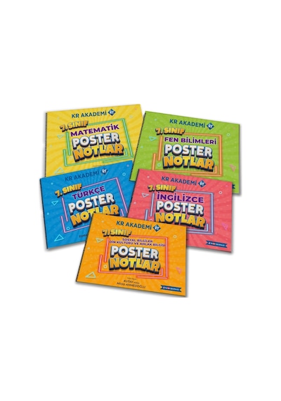 7. Sınıf Poster Notlar Seti- KR Akademi