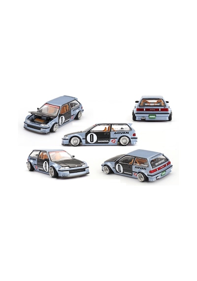 Mini Gt 1/64 Kaido House //179 Honda Civic Ef Kaido Roulette V1