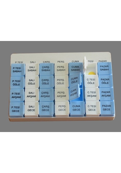 Saklama Kutusu Tapbox - 7 Günlük - 28 Gözlü