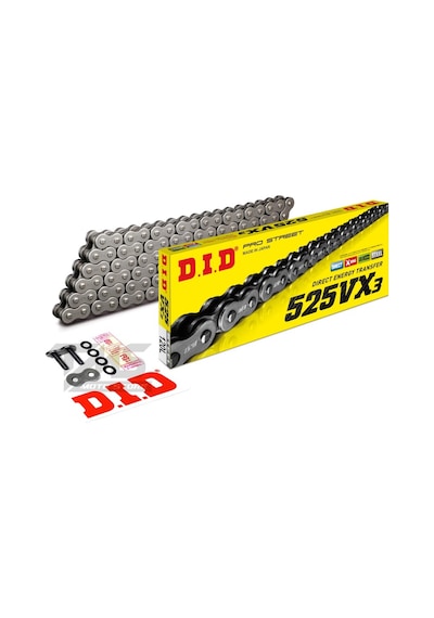 Dıd Dıd-525vx3 Çelik -108 Dıd 525vx3-108 Link Çelik Zincir X-ring - Aprılıa Rsv4 Rr 1000 Cc 2015-2020