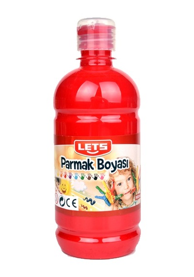 Lets Parmak Boyası 500 Ml Kırmızı L-5004 Çok Renkli