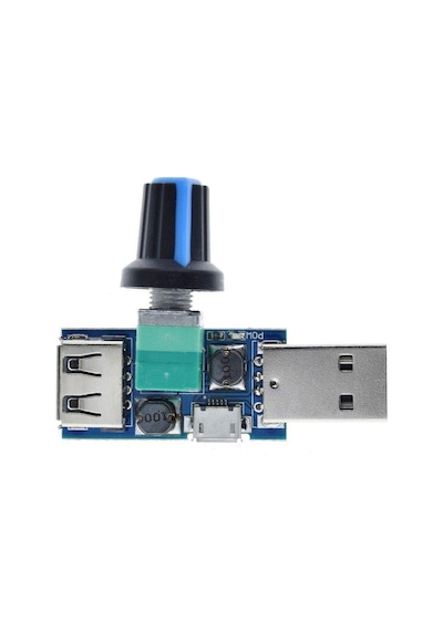 Usb Fan Hız Kontrol Sürücüsü Regülatör Modülü Dc 4-12v To 2.5-8v 5w