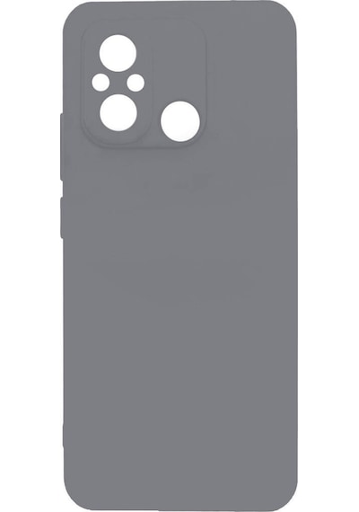 Noktaks - Xiaomi Uyumlu Xiaomi Redmi 12c - Kılıf Mat Soft Esnek Biye Silikon - Gri