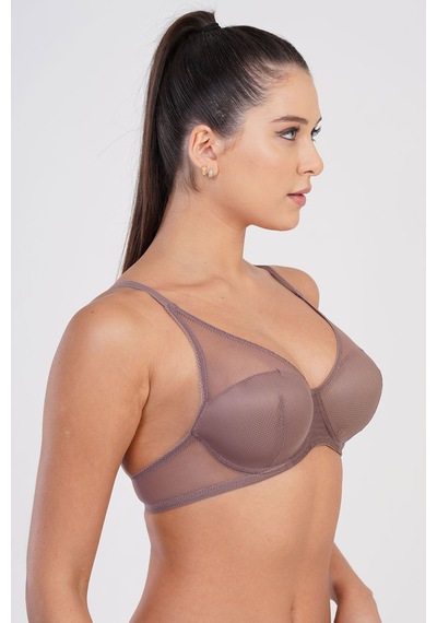 Kadın Dolgusuz B Cup Sütyen Bronz