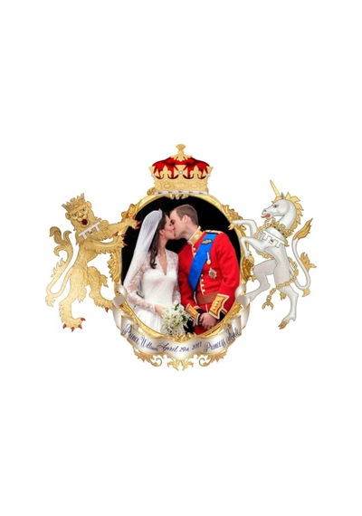 Prens William Ve Kate Kupa Bardak Çok Renkli