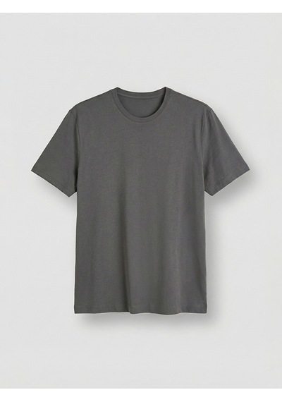 Lcwaıkıkı Classic Antrasit Slim Fit %100 Pamuk Basic Tişört