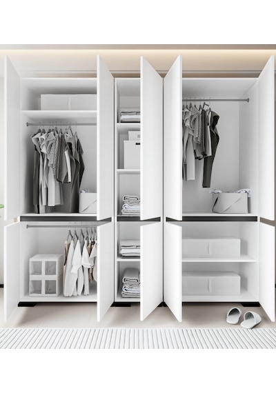 Floransa 10 Kapılı Flr10-a2ar Beyaz- Antrasit Gardırop -çok Amaçlı Dolap -yüklük Antrasit - Beyaz Floransa 10 Kapılı Flr10-a2ar Beyaz- Antrasit Gardırop -çok Amaçlı Dolap -yüklük Antrasit - Beyaz