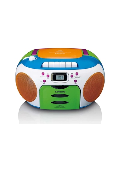 Lenco Scd-971 - Taşınabilir Fm Radyo Cd/kaset Çalar - Çok Renkli