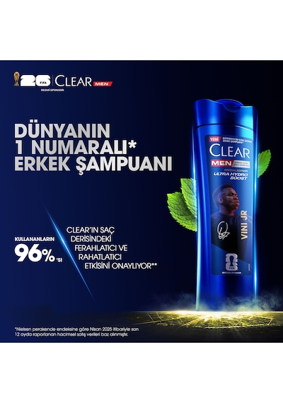 Men Kepeğe Karşı Etkili Şampuan Vini Jr. Ultra Hydro Boost 350 Ml X3 Tüm Saç Tipleri