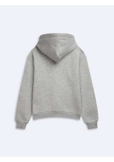 LTB Regular Fit Yazı Baskılı Cep Detaylı Gri Sweatshırt