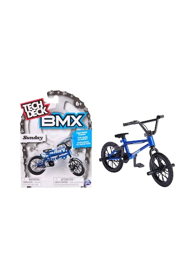 Tech Deck Bmx Bisikleti Sunday Mavi Gerçek Metal Çerçeve Parmak Bisiklet Oyuncak Model 12