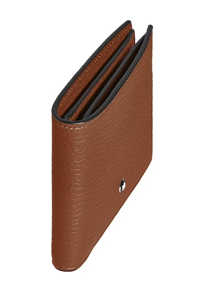 Mont Blanc Montblanc Grain Deri 8 Bölmeli Cüzdan 221404 Kahverengi