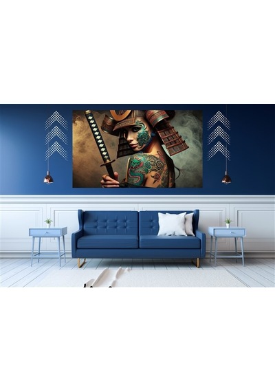Ti-play Ay Işığında Nöbet 60x90cm Modern Samuray Pvc Çerçevesiz Tablo