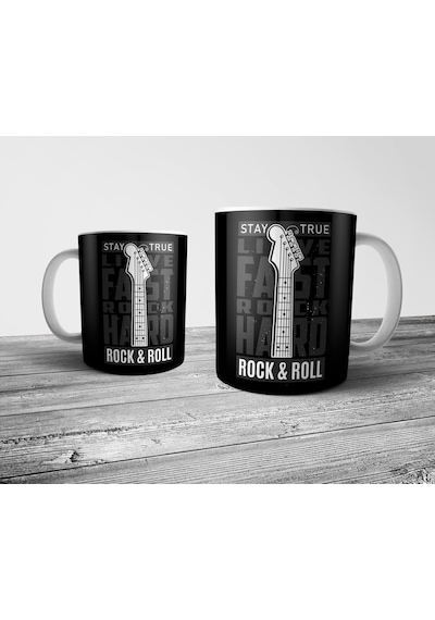 Pixxa Rock Müzik Kupa Bardak Model 1