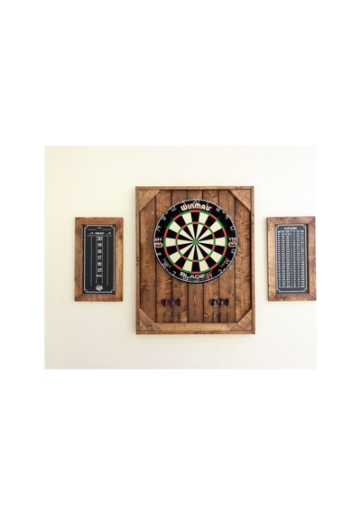 Sadece Ahşap Dart Tahtası Arkalığı, Ahşap Dart Tahtası 70x60cm Ceviz