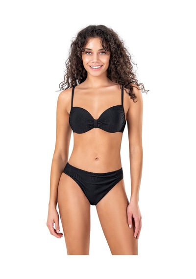 Endeep Kadın Destekli Dokulu Siyah Bikini Takımı