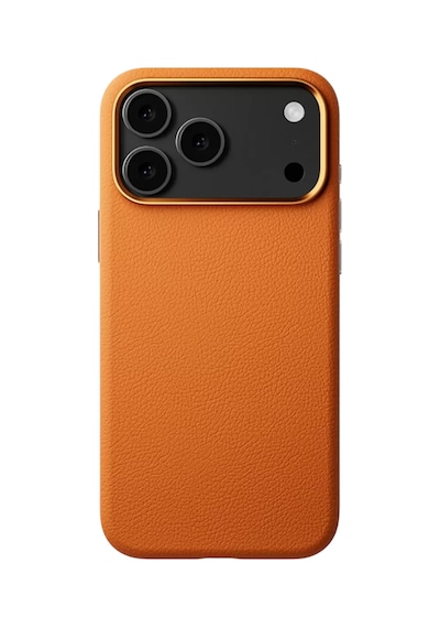 Joko Apple Uyumlu iPhone 17 Pro Uyumlu Wonder Deri Magsafe Kapak - Turuncu