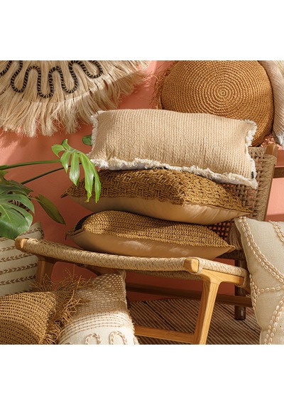 Mudo Home Valetta Yuvarlak Kırlent Naturel 50cm Diğer