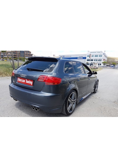 Audi A3 Spoiler 4 Kapı ---Fibersan Tuning