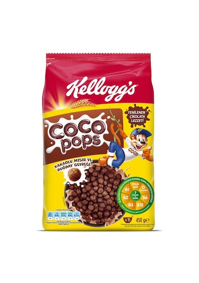 Kellogg's Coco Pops Çikolatalı Buğday ve Mısır Gevreği 450 G