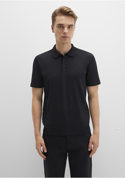 Mavi - Siyah Polo Tişört 0710249-900 Siyah