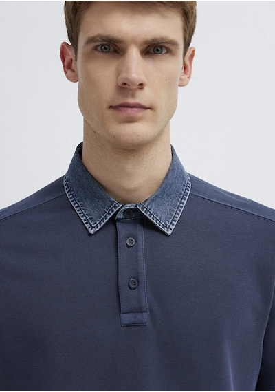 Mavi - Denim Yakalı Lacivert Polo Tişört 0613659-70490