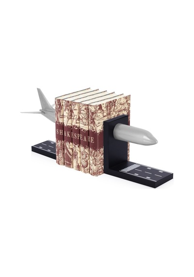 Zekupp Boeing 737-800 1/100 Ölçek Gümüş Renk Maket Uçak Temalı Kitap Tutucu
