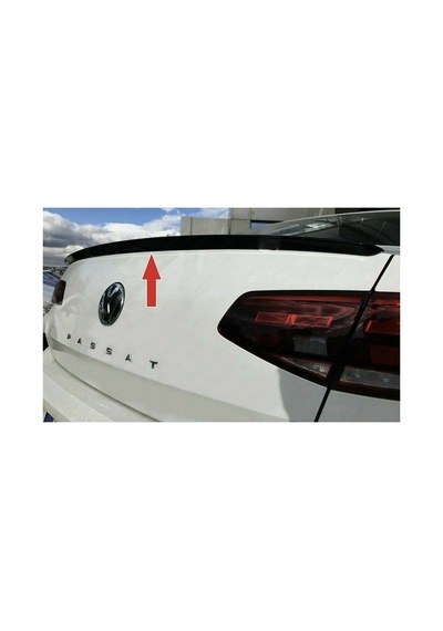 Volkswagen Passat B8 Geniş Spoiler Piano Black Bagaj Üstü Spoiler Parlak Siyah