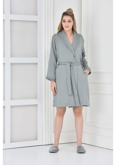 Ecocotton Alessa Kadın Pike Bornoz