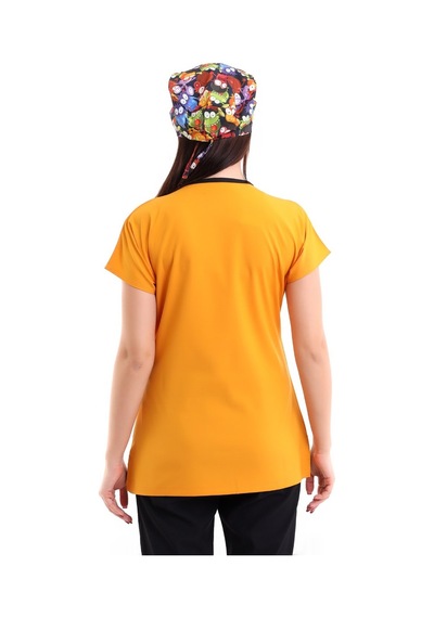 Bflex Soft Yarasa Kol Tek Üst - 6431 Hardal-5852-6431 Hardal