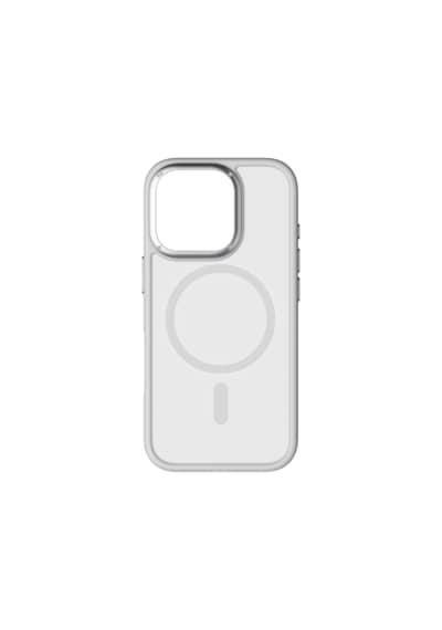 Momax Play CaseForm Apple Uyumlu iPhone 16 Pro Magsafe Kılıf Açık Gri