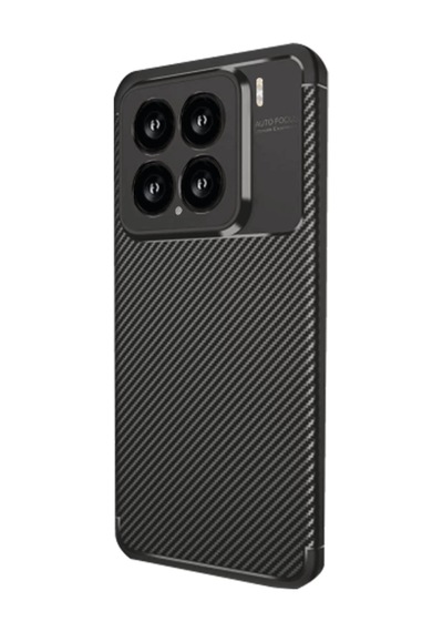 Xiaomi Mi 15 Uyumlu Kılıf Auto Focus Karbon Kapak - Siyah