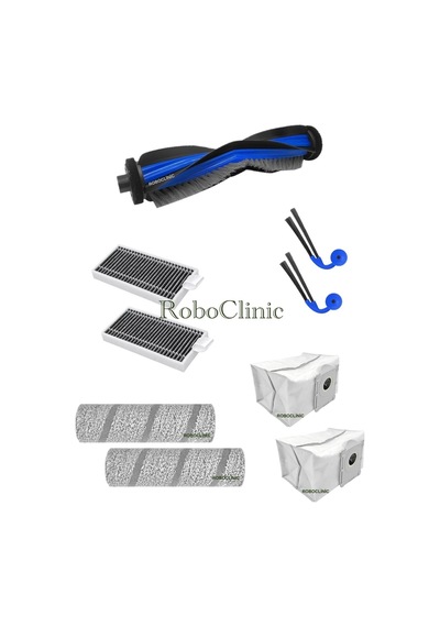 Ecovacs Deebot X9 Pro Omni Robot Süpürge Uyumlu Yedek Toz Torba, Fırça, Filtre, Rulo Mop -9 Parça