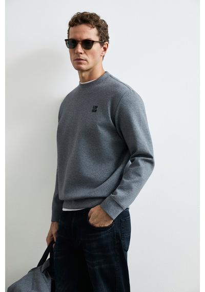 Lufian Grand Erkek Sweatshirt Gri Gri 112030192100150
