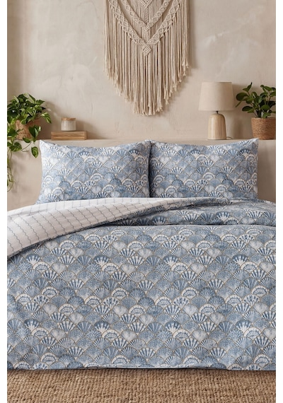 Doqu Home Akdeniz Easy Cotton Nevresim Takımı Tek Fırenze Mavi