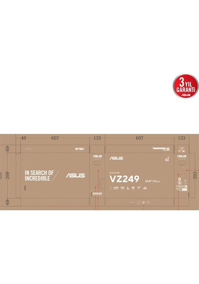 23.8 Asus Vz249hg 1ms 120hz Fhd Ips Gamıng Monıtör