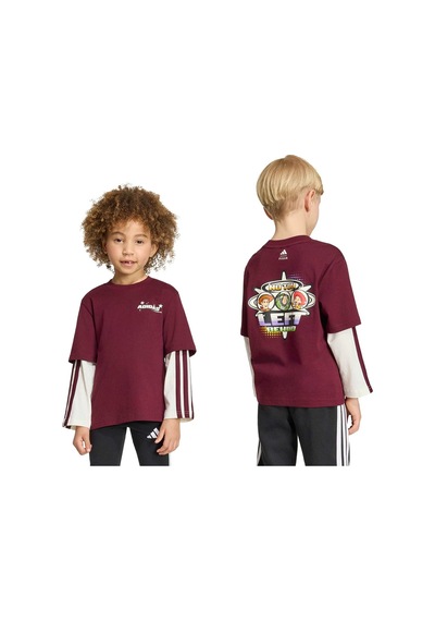 Adidas Çocuk Sweatshirt Lk Dy Ts T Kg6133 Bordo