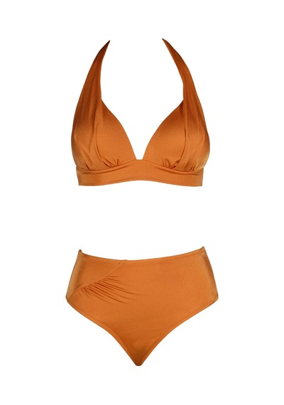 Endeep Beria Kadın Yarım Dolgulu Turuncu Bikini Takımı Turuncu