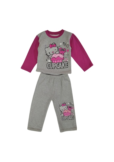 Cbc Kız Çocuk Alt Üst Takım Pembe -gri Cupcake Yazılı Pembe