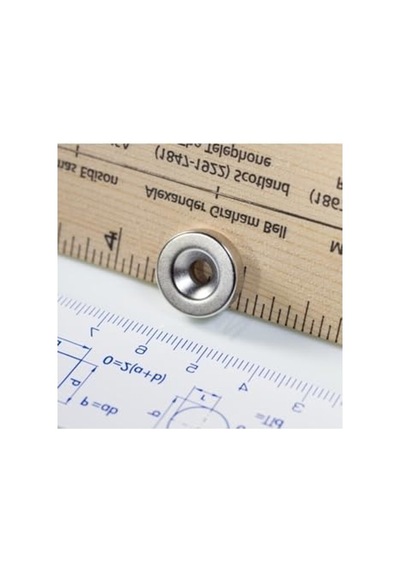 3 Adet D15m X 10/5,5mm X 3mm Havşa Delikli Neodyum Mıknatıs