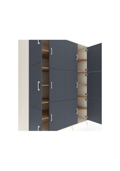 Kronos Gardrop 10 Raflı 12 Kapaklı 176x59x221 Aytaşı-antrasit/çam Antrasit/çam Kronos Gardrop 10 Raflı 12 Kapaklı 176x59x221 Aytaşı-antrasit/çam Antrasit/çam