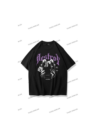 Startmore Unisex Destroy Tshirt Siyah