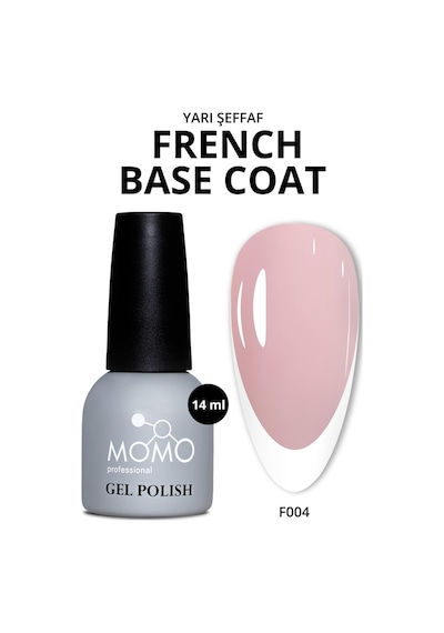 Momo Professional Kalıcı Oje French Base F004 Soft Pembe 14 Ml