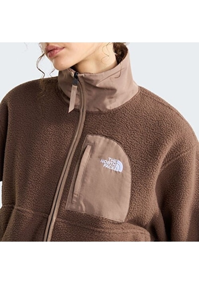 The North Face W Yumiori Off Peak Full Zip Kadın Polar-34109 Kahverengi